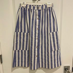 Zara girls striped skirt